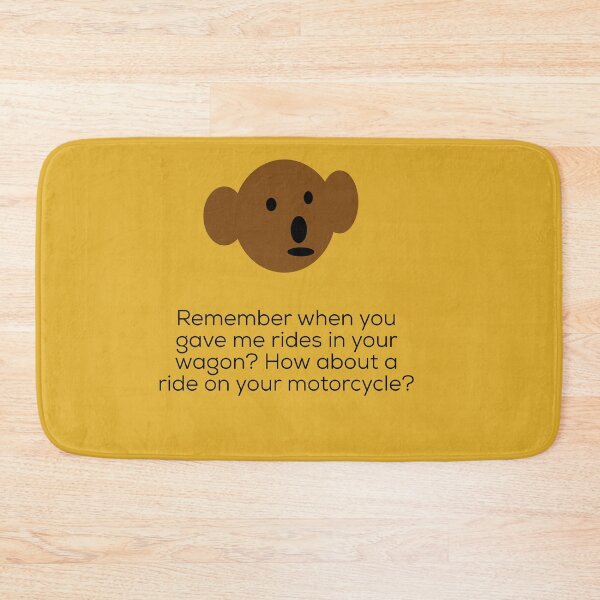 Item preview, Teddy Bear Remember when you gave me rides in your wagon? How about a ride on your  motorcycle? designed and sold by headtrackerart.