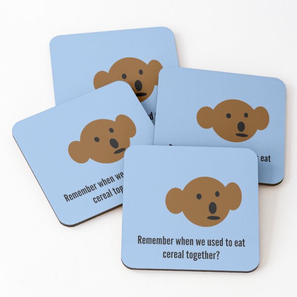Item preview, Teddy Bear Remember when we used to eat cereal together? designed and sold by headtrackerart.