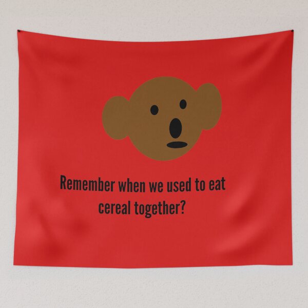 Item preview, Teddy Bear Remember when we used to eat cereal together? designed and sold by headtrackerart.