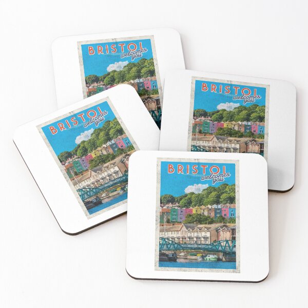 Item preview, Vintage Bristol travel poster retro designed and sold by TheBritishShop.