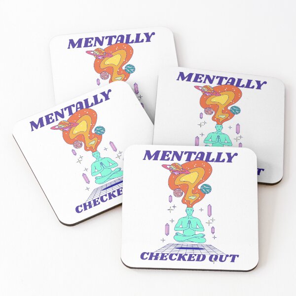 Item preview, Mentally Checked Out Fed Up Burnout Exhausted Drained Low Battery designed and sold by KLINESTORE.