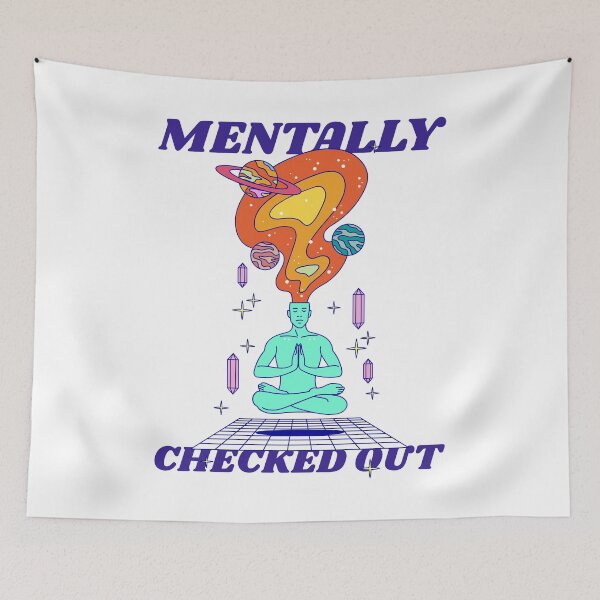 Item preview, Mentally Checked Out Fed Up Burnout Exhausted Drained Low Battery designed and sold by KLINESTORE.