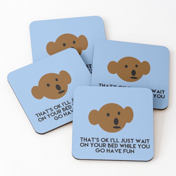 Item preview, Teddy Bear Thats OK I'll just wait on your bed while you go have fun designed and sold by headtrackerart.