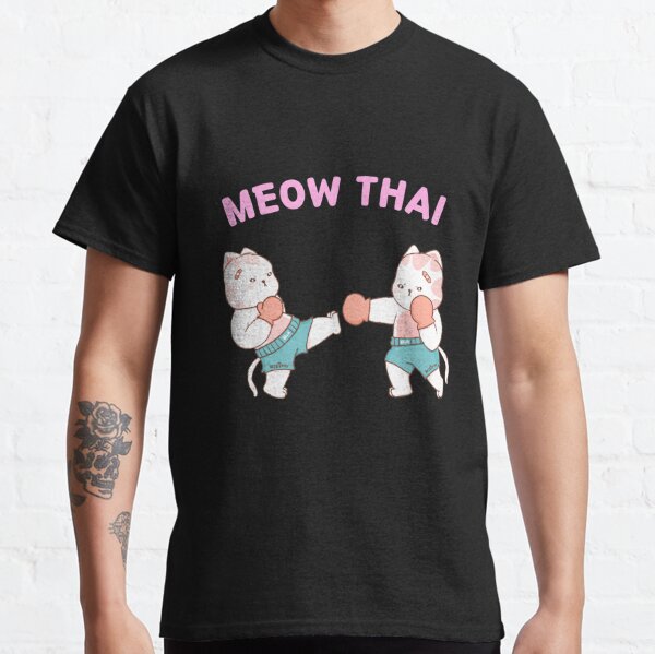 Funny muay thai cats thai Classic T-Shirt