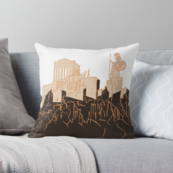 Acropolis of Athens Throw Pillow