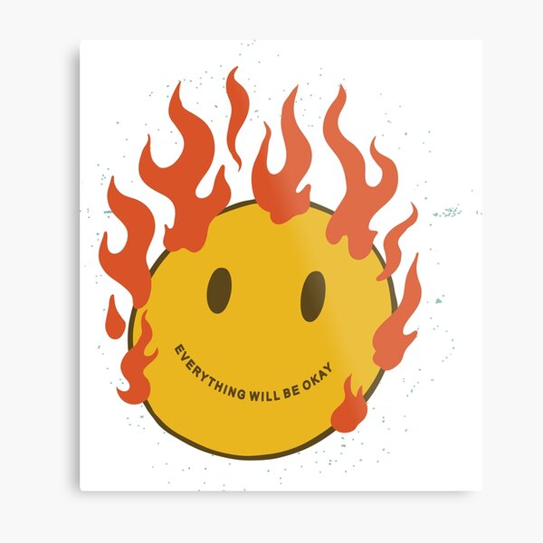 Fire Emoji Wall Art Redbubble - fire emoji roblox