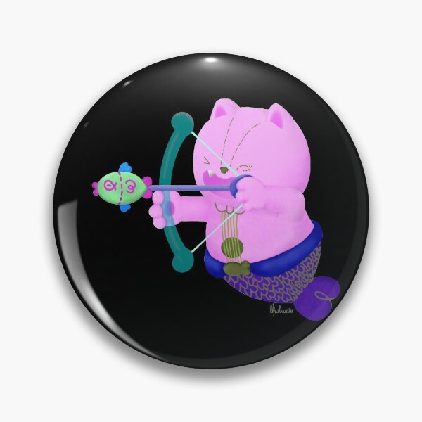 Item preview, Sagittarius Horoscope Cat Mermaid Archer designed and sold by ukulumin.