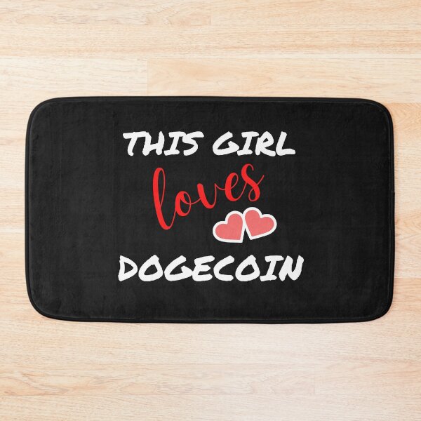 Item preview, This Girl Loves Dogecoin designed and sold by Luckydesign1975.