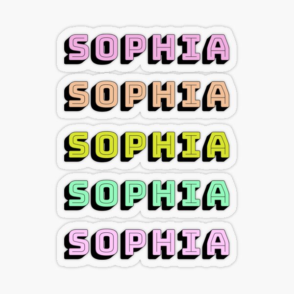 Sophia Name Gifts Merchandise Redbubble