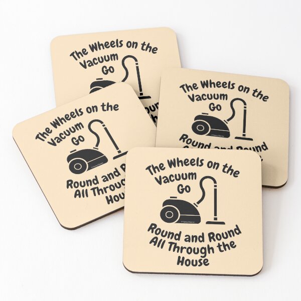 Item preview, Wheels on The Vacuum Fun Housekeeping Humor designed and sold by SavvyCleaner.