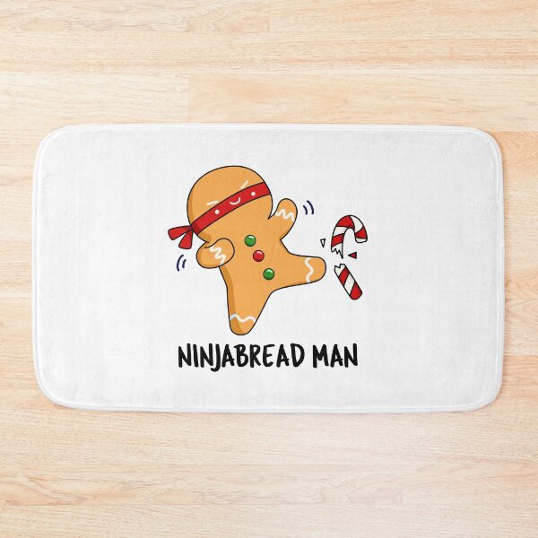 Item preview, Ninjabread Man Funny Gingerbread Puns  designed and sold by punnybone.