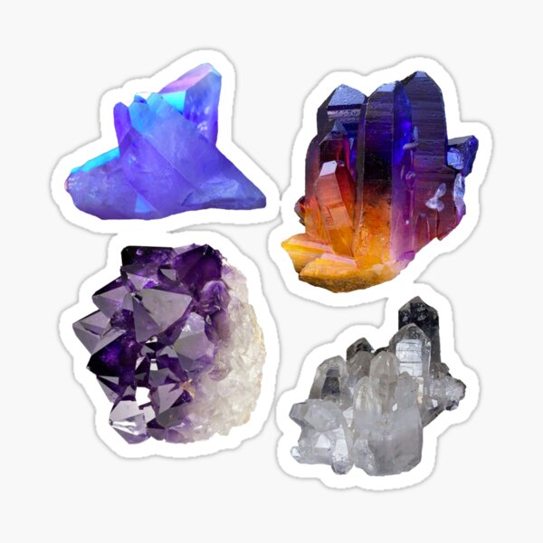 Crystals Stickers by Marina Demidova, Redbubble