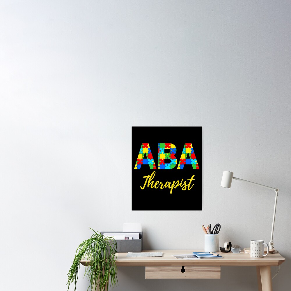 "ABA Therapist Behavior Therapist Jigsaw Puzzle Piece Pattern  ABA