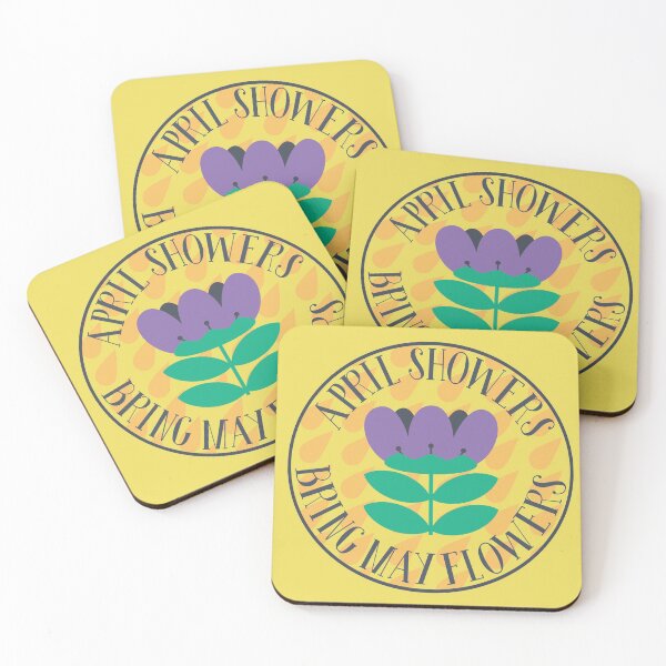 Item preview, April Showers Bring May Flowers design with Vintage Retro vibes. designed and sold by NightGleam.