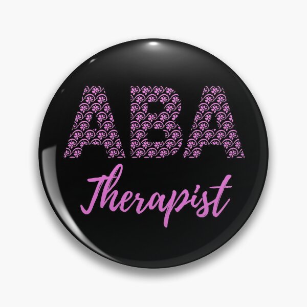 Artikelvorschau, ABA-Therapeut Verhaltenstherapeut Rosa Blumenmuster - ABA-Therapie entworfen und verkauft von WonderWear.