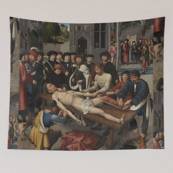 Item preview, Medieval art of doctors experimenting on a body designed and sold by Vintage Designs +.