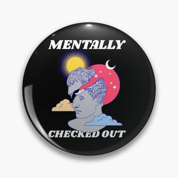 Item preview, Mentally Checked Out Fed Up Burnout Exhausted Drained Low Battery designed and sold by KLINESTORE.
