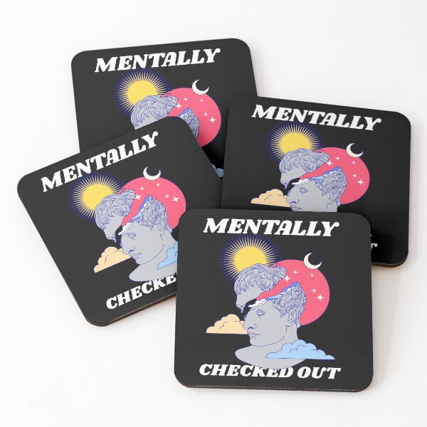 Item preview, Mentally Checked Out Fed Up Burnout Exhausted Drained Low Battery designed and sold by KLINESTORE.