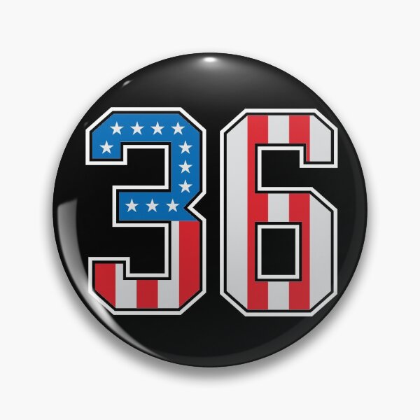 Item preview, 36 American Classy Numbers thirty-six United States Flag designed and sold by Urosek.