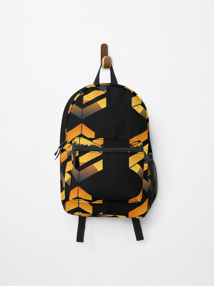 Thumbnail 1 of 3, Backpack, Geometric sunset symbol designed and sold by Designs-RZ.