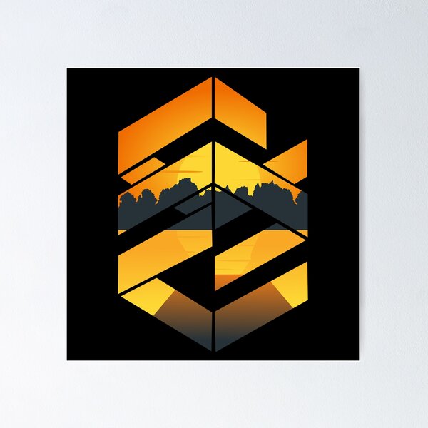 Item preview, Geometric sunset symbol  designed and sold by Designs-RZ.
