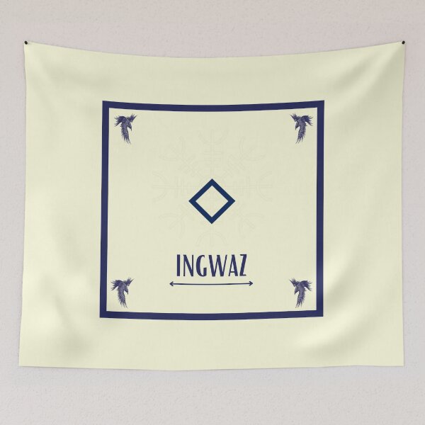 Item preview, Ingwaz - Odin - Norse Rune - Futhark - Viking Sticker - Ancient Alphabet designed and sold by Live2211.