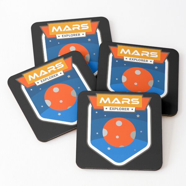 Item preview, Mars Planetary Explorer Sticker - Orange and Blue designed and sold by NoMatterLab.
