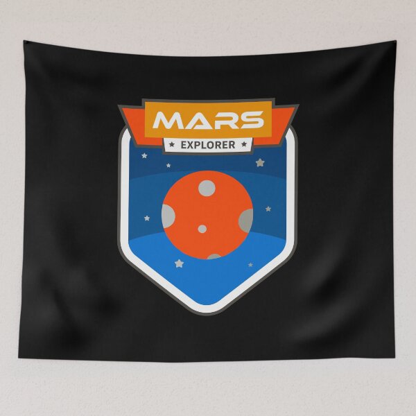 Item preview, Mars Planetary Explorer Sticker - Orange and Blue designed and sold by NoMatterLab.