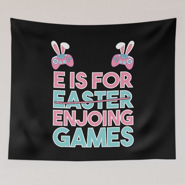 Item preview, E Is for Enjoying Games Easter Game Boys Kids Mens designed and sold by teemenia.