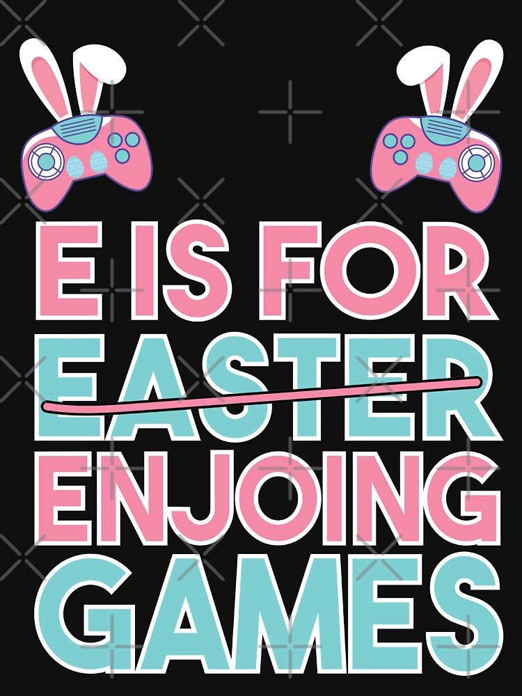 Disover E Is for Enjoying Games Easter Game Boys Kids Mens Tank Top