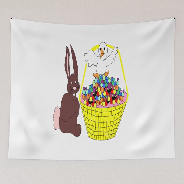 Item preview, EASTER JELLY BEANS, CHOCOLATE BUNNY, CHIC and BASKET designed and sold by CUTESTUFFnow.