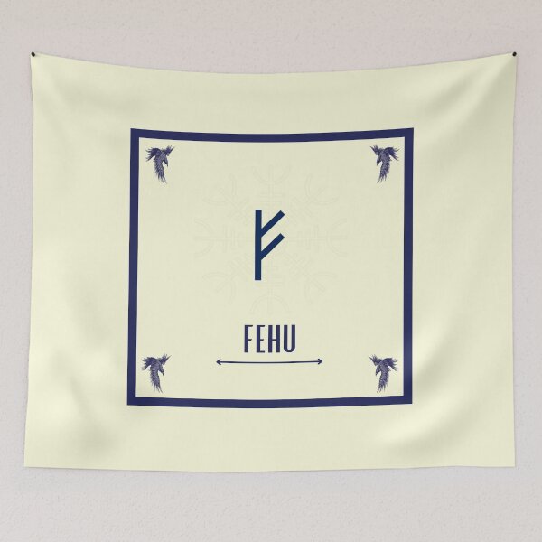 Item preview, Fehu - Odin - Norse Rune - Futhark - Viking Sticker - Ancient Alphabet designed and sold by Live2211.