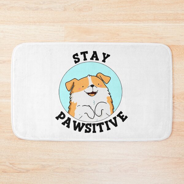 Item preview, Stay Pawsitive Funny Dog Puns  designed and sold by punnybone.