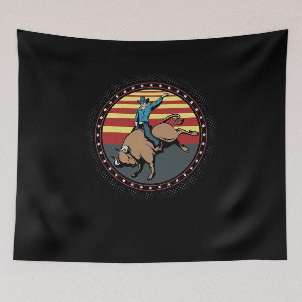 Item preview, Bull Riding Cowboy Western Vintage designed and sold by lsapparel.