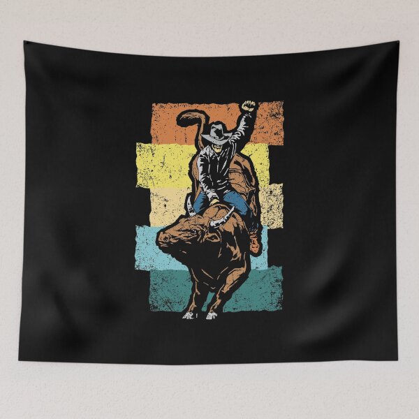 Item preview, Bull Riding Cowboy Western Vintage designed and sold by lsapparel.