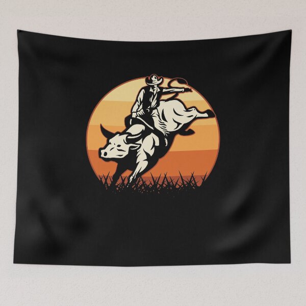 Item preview, Bull Riding Cowboy Western Vintage designed and sold by lsapparel.