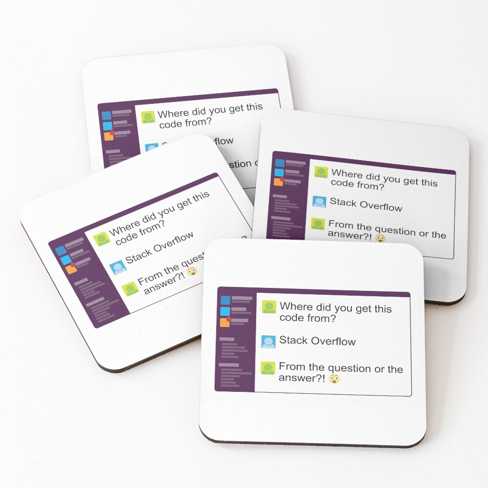 Item preview, Coasters (Set of 4) designed and sold by Tech-e-Tees.