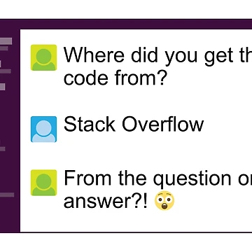 Artwork thumbnail, Stack Overflow. The Question or the Answer? by Tech-e-Tees