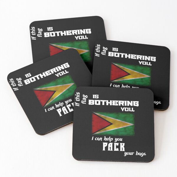 Item preview, Guyanese flag - pack your bags designed and sold by 2Girls1Shirt.