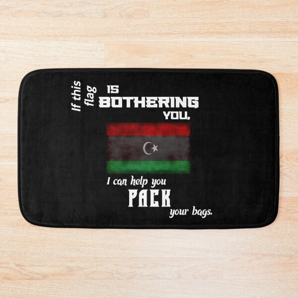 Item preview, Libyan flag - pack your bags designed and sold by 2Girls1Shirt.