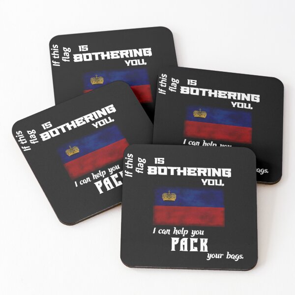 Item preview, Liechtenstein flag - pack your bags designed and sold by 2Girls1Shirt.