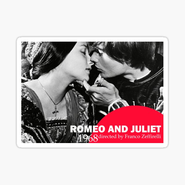 "Romeo and Juliet (1968) Movie Poster" Sticker for Sale by 22ncollins