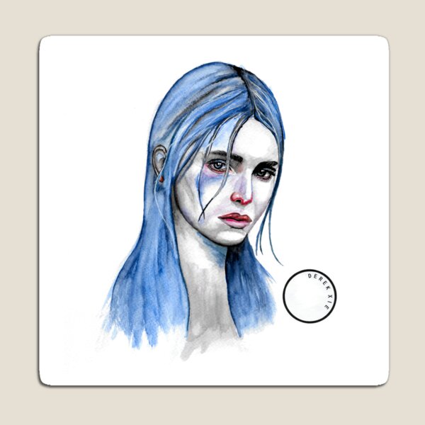 Aperçu de l'œuvre Aquarelle Kendall Jenner par Derek Xie créée et vendue par derekchjxie.