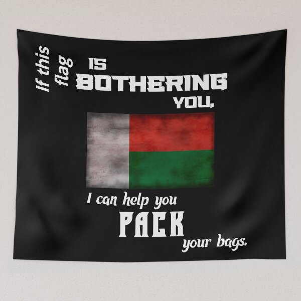 Item preview, Malagasy flag - pack your bags designed and sold by 2Girls1Shirt.