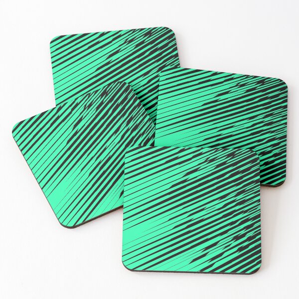 Item preview, Line graphics diagonal Mint&black designed and sold by newwind87.