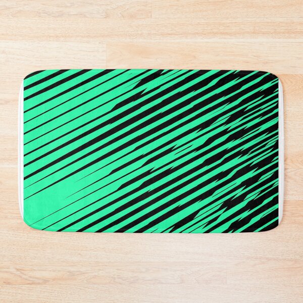 Item preview, Line graphics diagonal Mint&black designed and sold by newwind87.