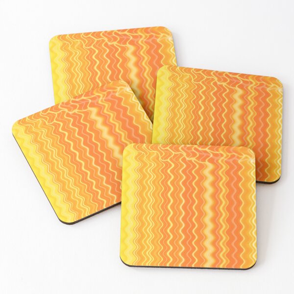 Item preview, Neon orange yellow waves, lights warm photograph / bold color tones designed and sold by marina ralston.