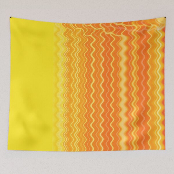 Item preview, Neon orange yellow waves, lights warm photograph / bold color tones designed and sold by marina ralston.