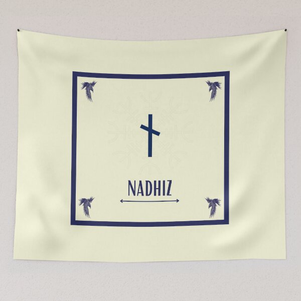 Item preview, Nauthiz/Nadhiz- Odin - Norse Rune - Futhark - Viking Sticker - Ancient Alphabet designed and sold by Live2211.