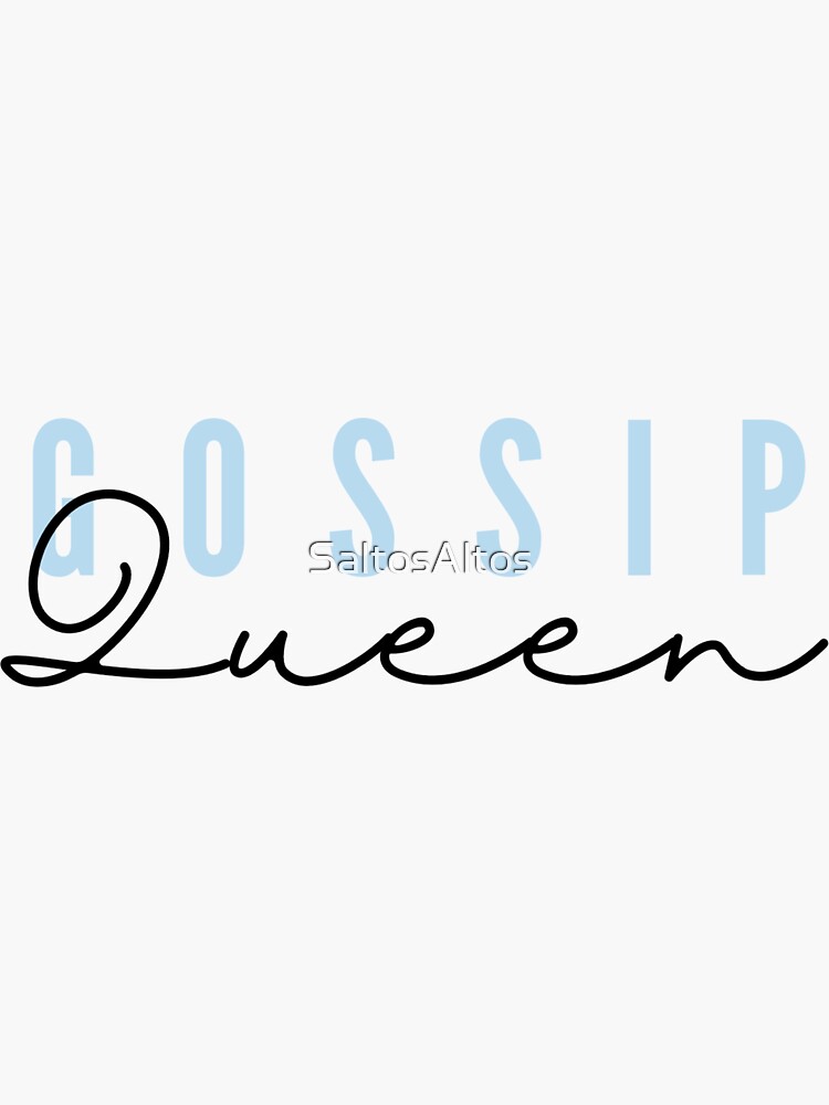 Thumbnail 3 of 3, Sticker, Gossip Queen designed and sold by SaltosAltos.
